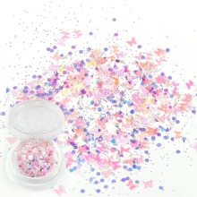 Decoration glitter butterfly mixed chunky flake  for face eye shadow